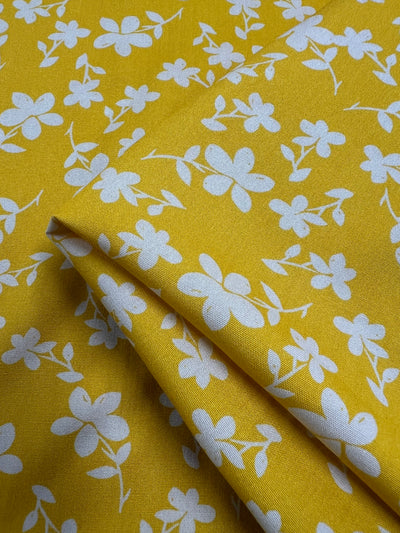 Printed Rayon - Yellow Jasmine - 145cm
