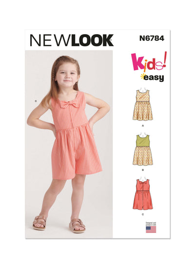 Pattern - NEW LOOK - N6784 - Children’s Dresses and Romper