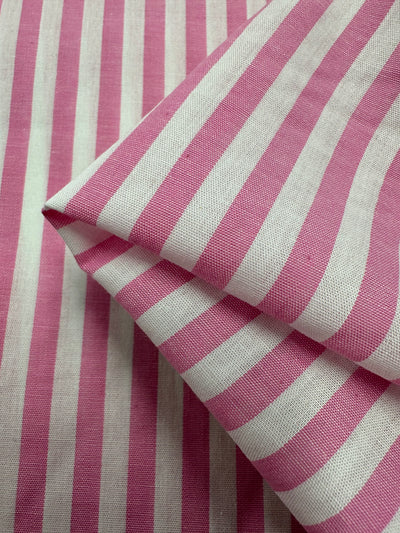 Cotton Lawn - Pink Stripe - 150cm