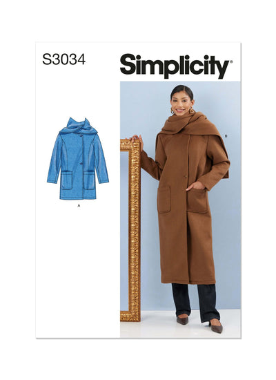Pattern - Simplicity - S3034- Misses’ Coats