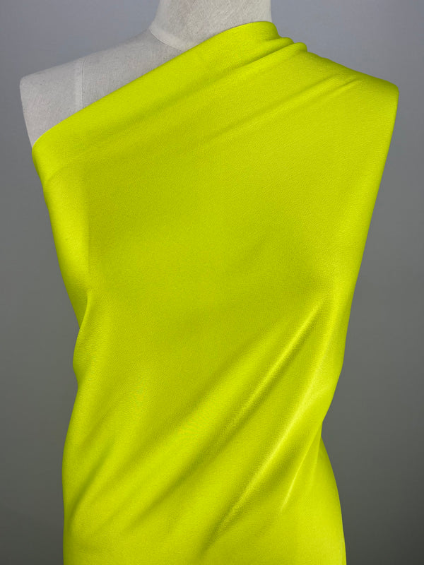 Crepe De Chine - Neon Yellow - 150cm