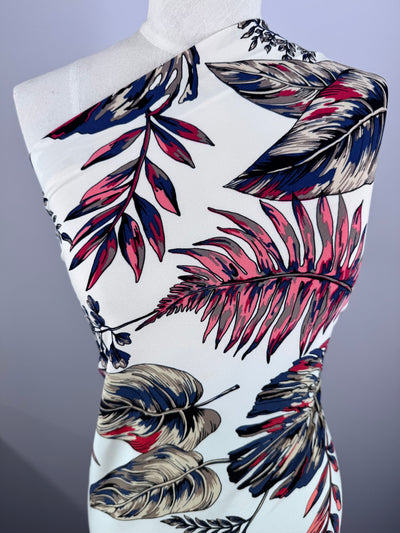 Designer Printed Lycra -  Vintage Feather - 150cm