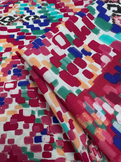 Printed  Viscose - Pixel Bloom - 150cm