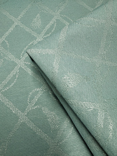 Upholstery Blockout - Mint Trellis - 142cm