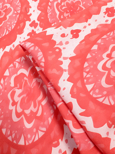 Designer Rayon - Peach Medallion - 145cm