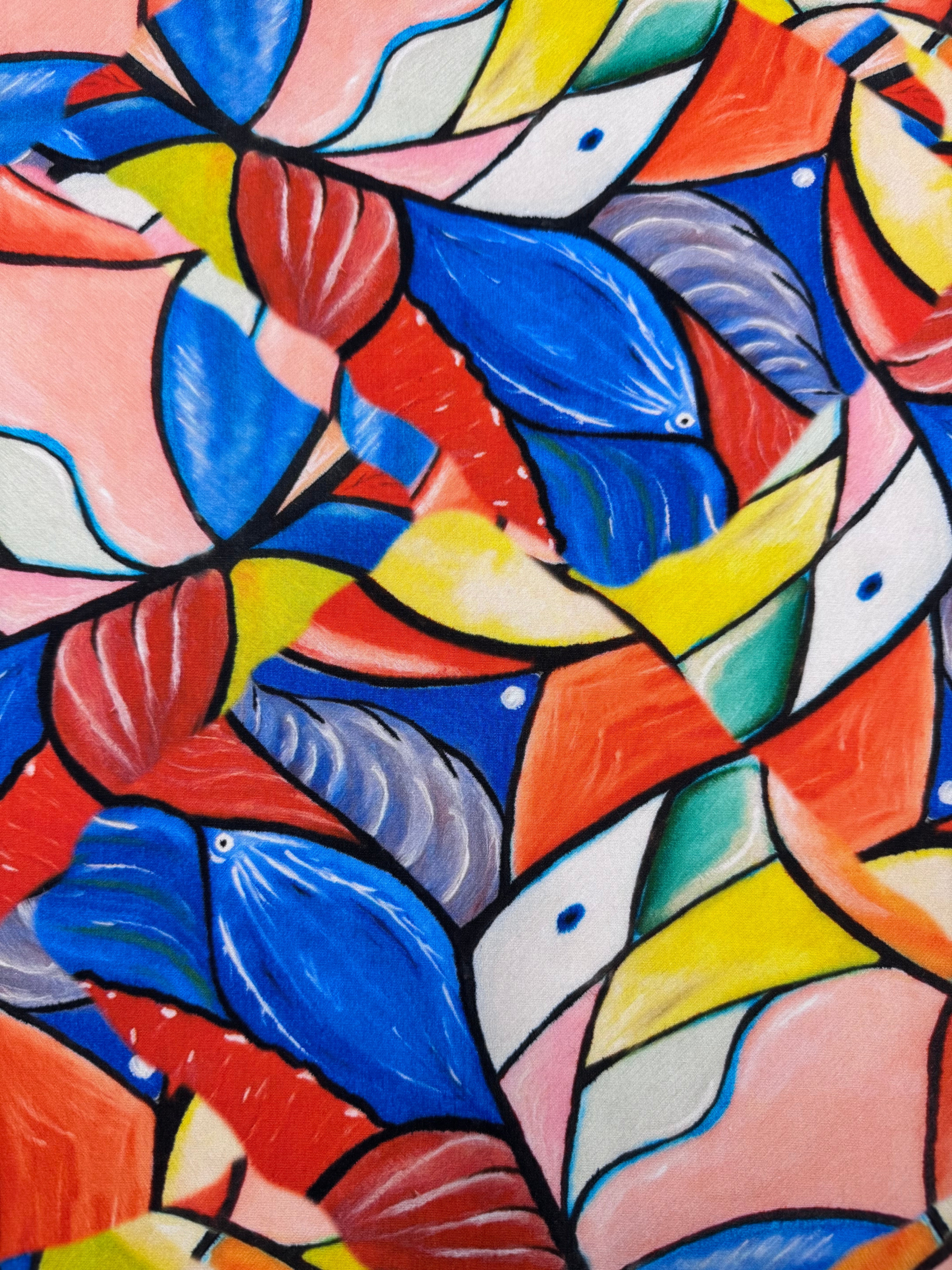 Printed Cotton - Cubist Pop - 150cm