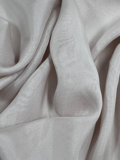 100% Pure Silk Chiffon - Mushroom - 138cm
