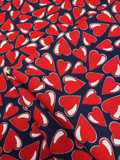 Mercerised Viscose  - Heart Pop - 150cm