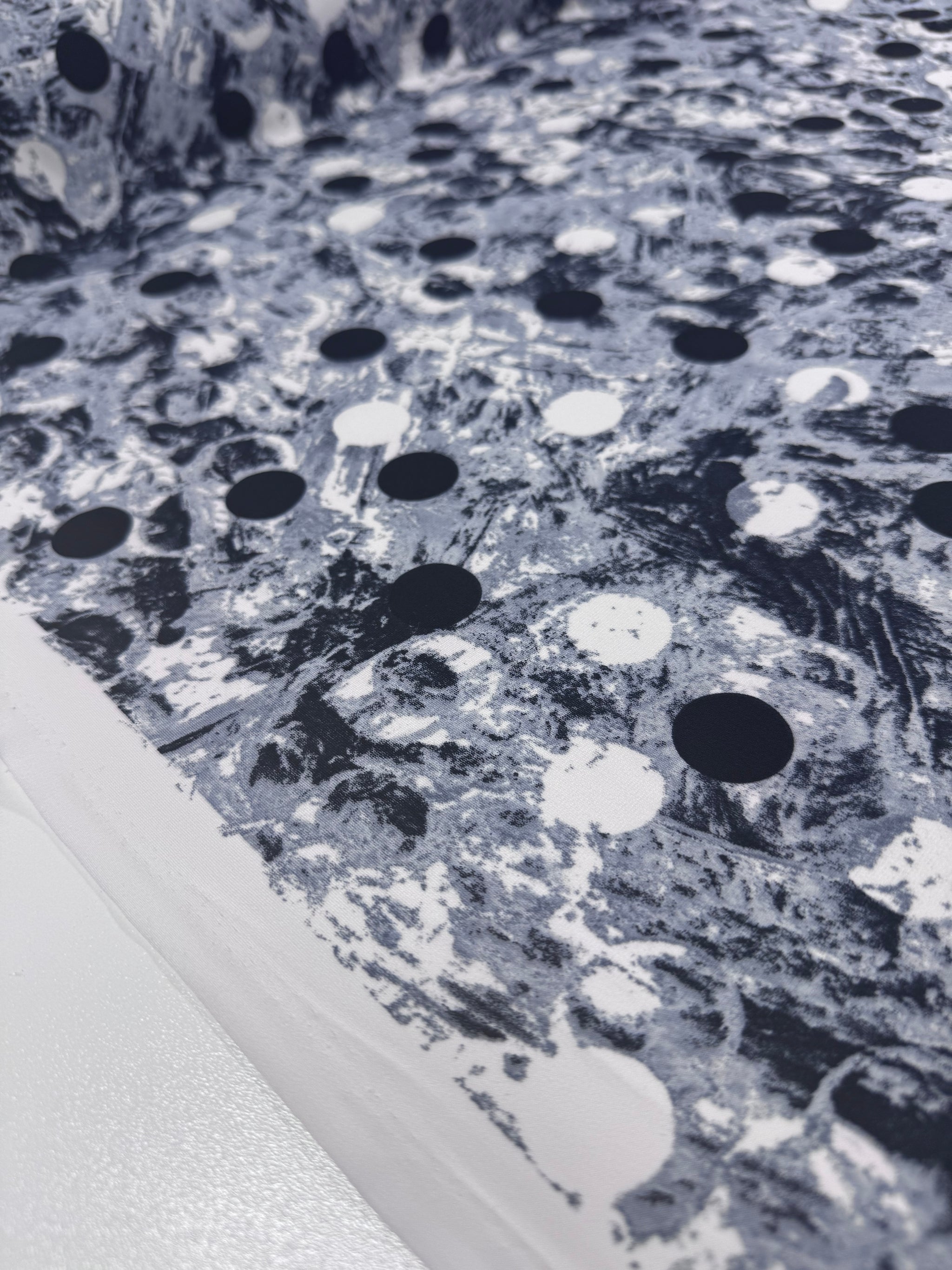 Designer Printed Lycra - Stone Dots - 150cm