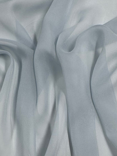 100% Pure Silk Georgette - Dusty Blue - 135cm