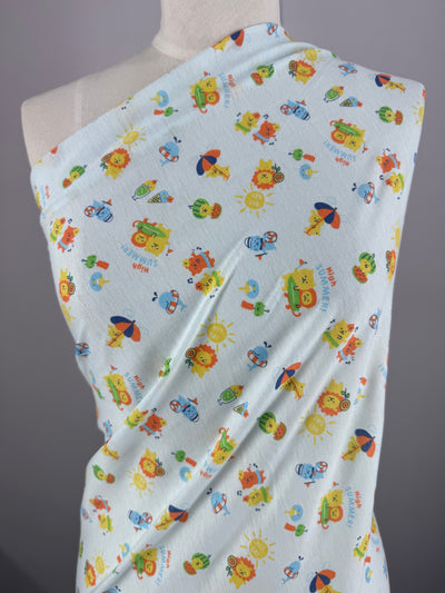 Printed Jersey - Summer Times - 180cm