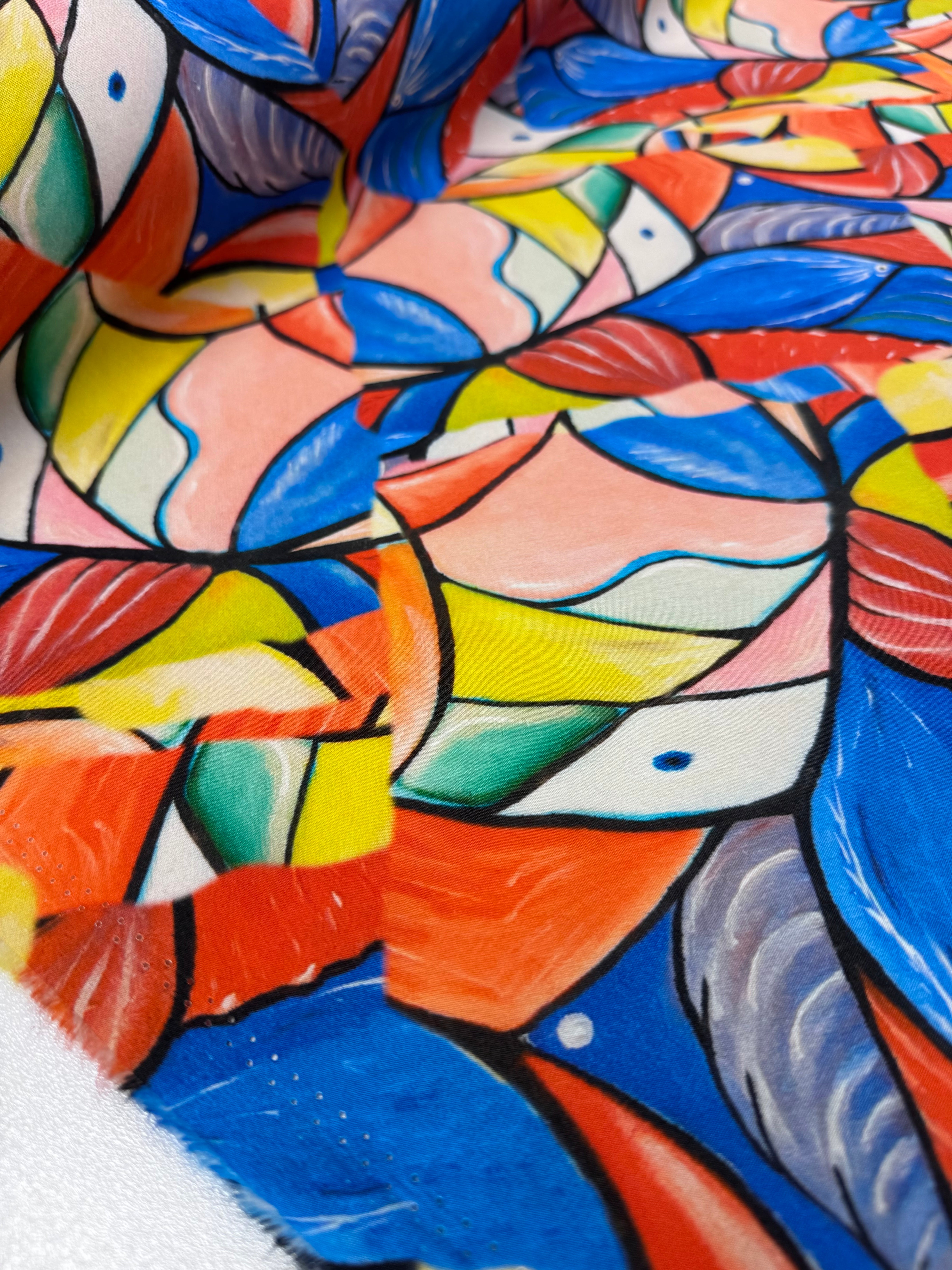 Printed Cotton - Cubist Pop - 150cm