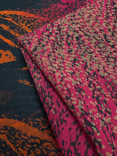 Flame Tiger designer chiffon fabric