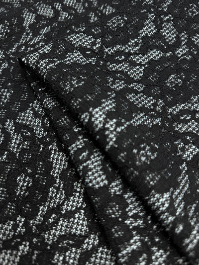 Bonded Lace with French Crepe Knit - 150cm