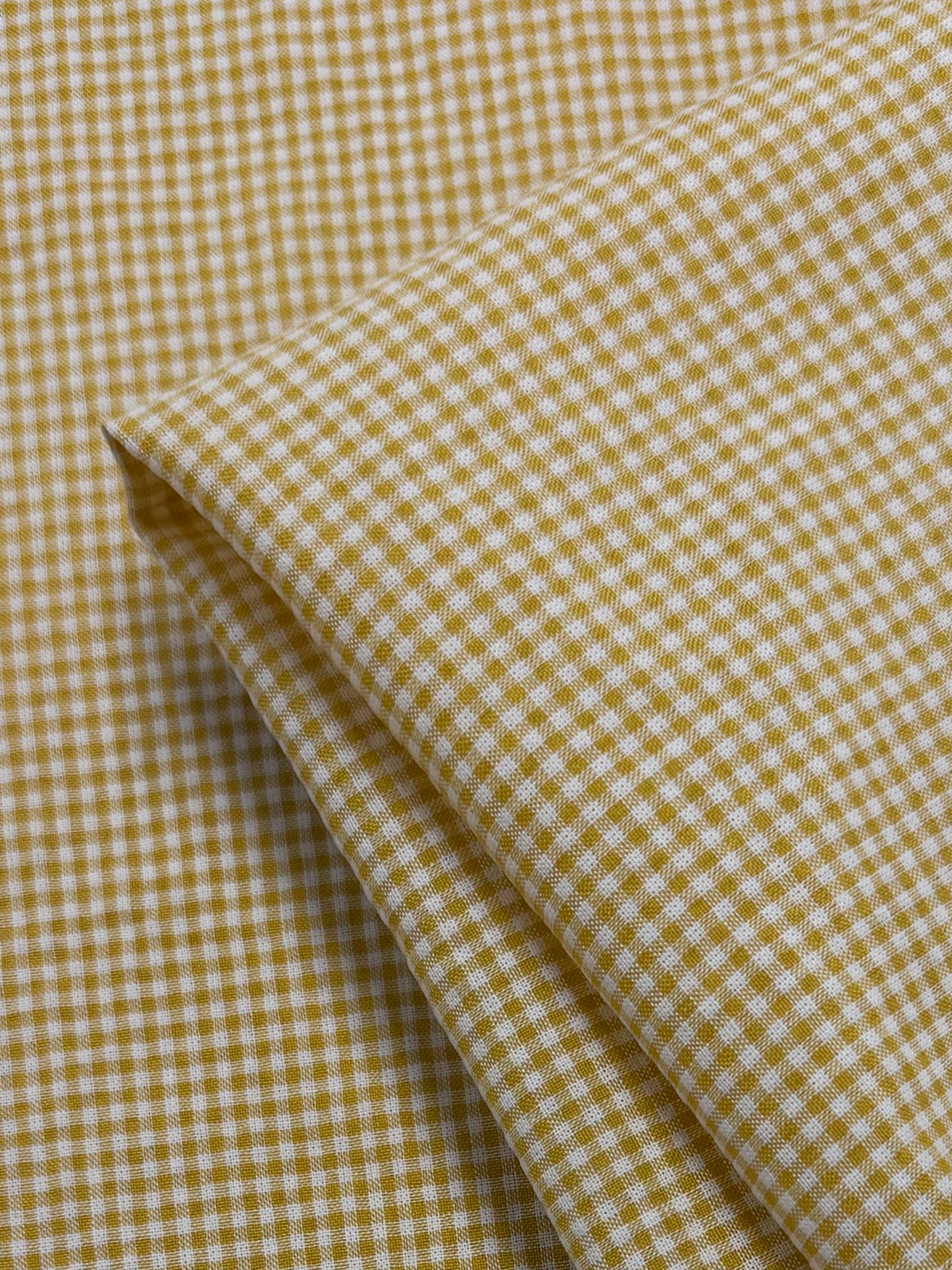 Linen Blend - Mini Banana & White  - 145cm