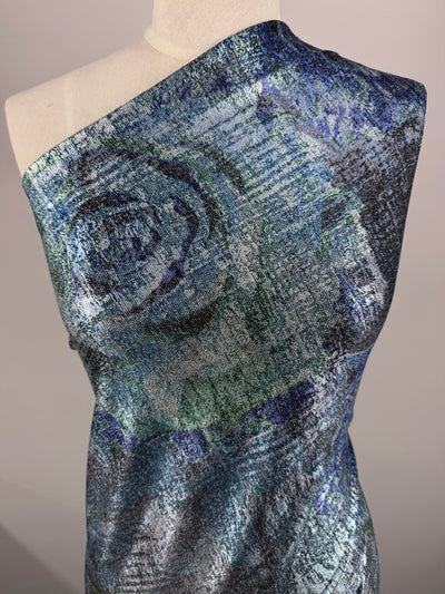 Metallic Knit Jersey - Mercury Wash 140cm