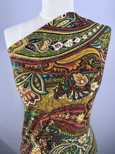 Designer Printed Lycra - Gypsy Paisley - 150cm