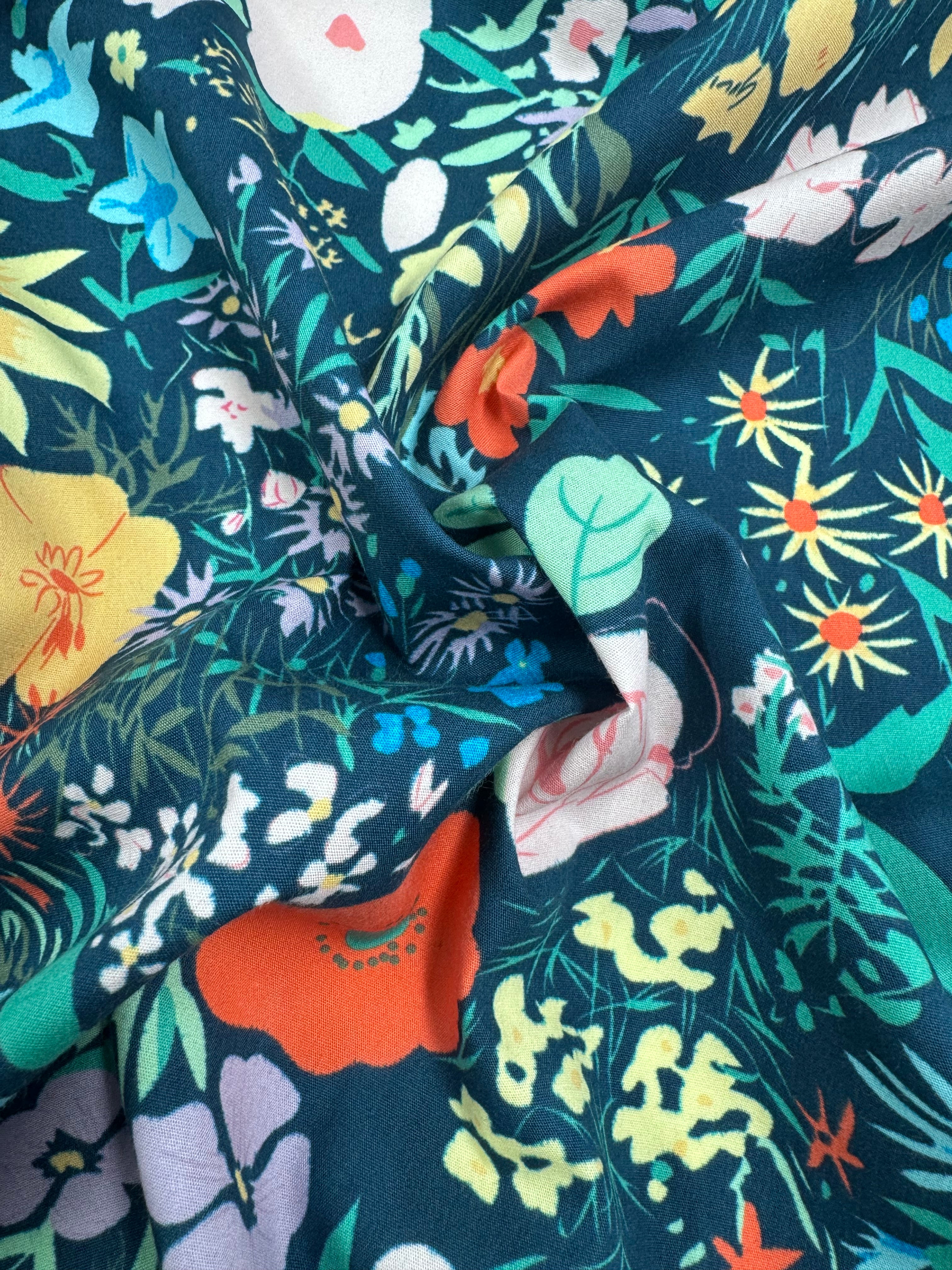 Printed Cotton - Twilight Garden - 150cm