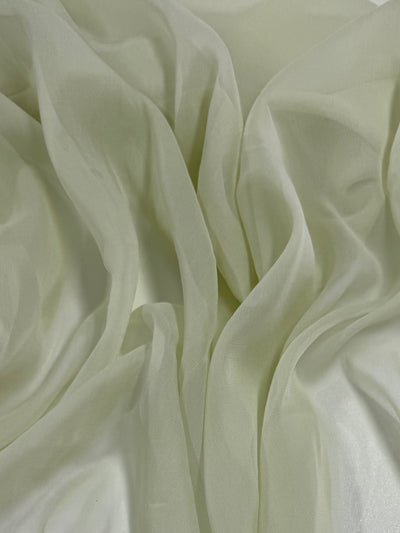 100% Pure Silk Georgette - Mint - 135cm
