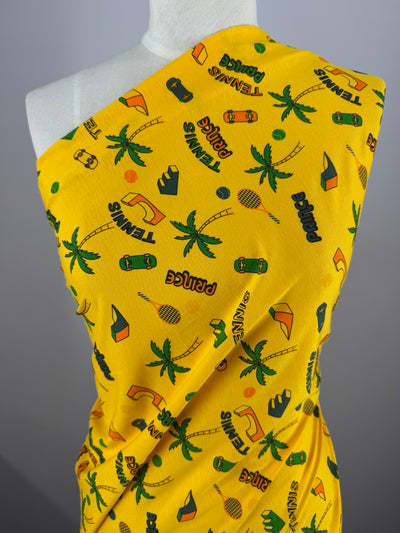 Printed Jersey - Tennis - 160cm