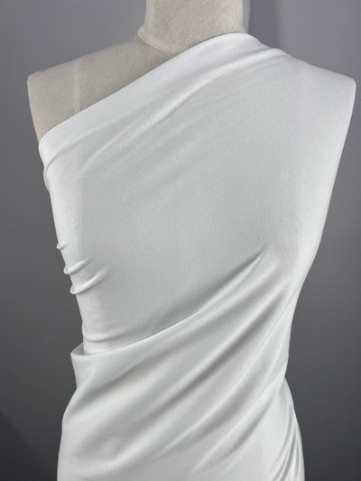 Cotton Lycra - White - 180cm