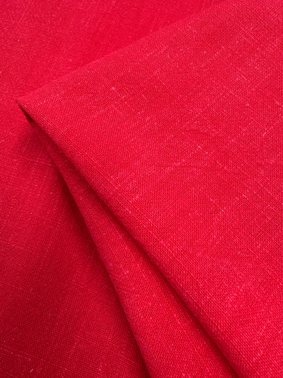 Linen Blend - Red - 138cm