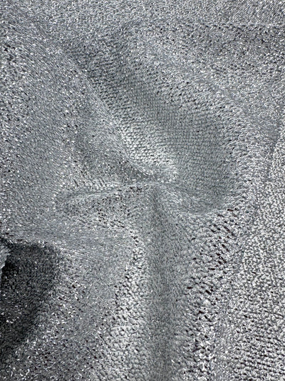 Lurex Stretch Knit - Silver - 155cm