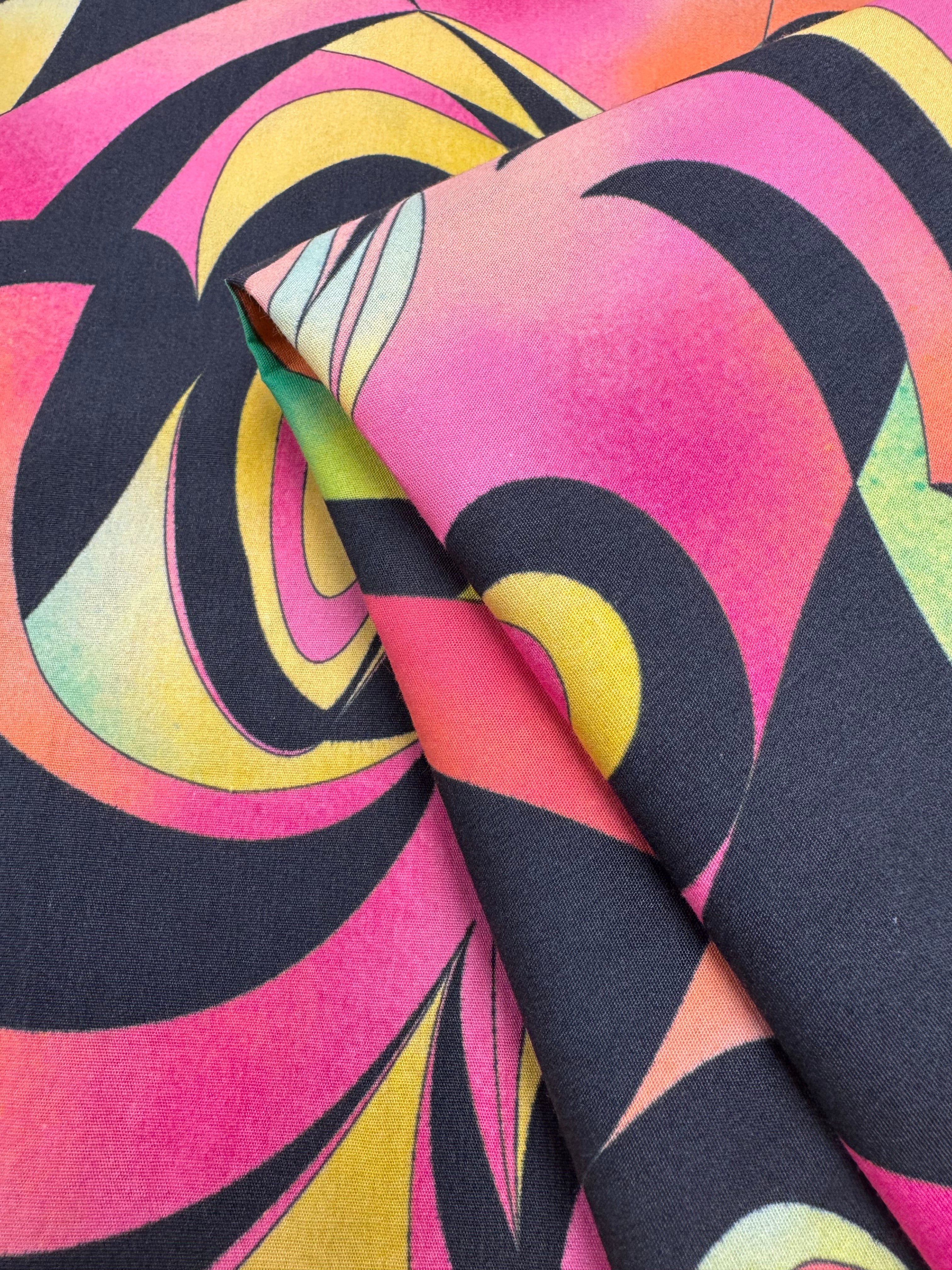 Printed Cotton - Electric Vortex - 150cm