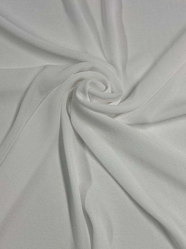 Plain Georgette - White- 150cm