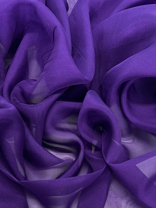 Silk Chiffon - Deep Lavender - 110cm