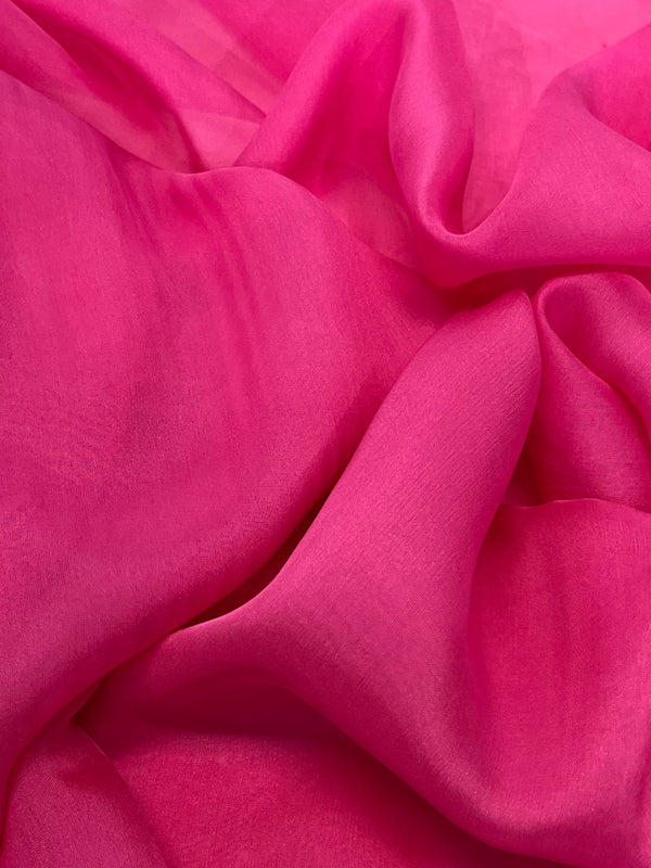 Silk Chiffon - Shocking Pink - 110cm