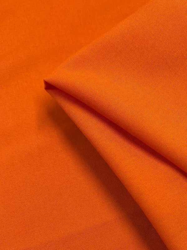Plain Rayon - Vibrant Orange - 140cm