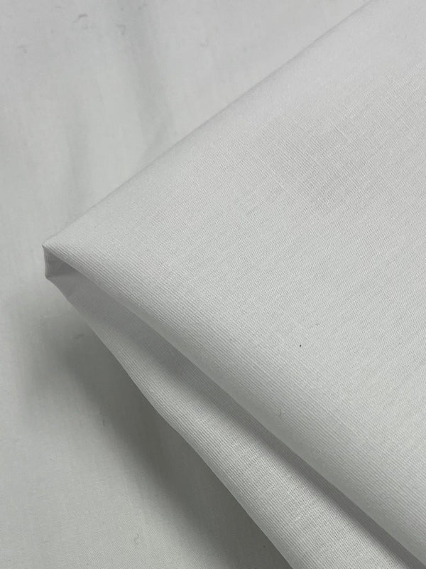 Plain Cotton - White - 150cm