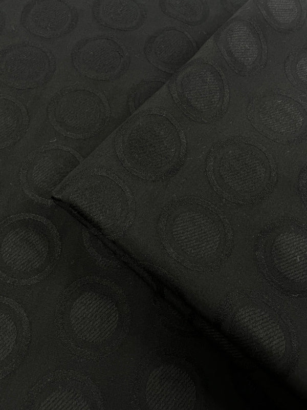 Textured Rayon - Black - 140cm