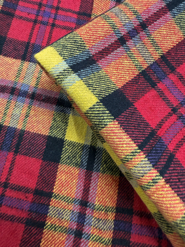 Flannel Tartan - Edinburgh Flame - 145cm