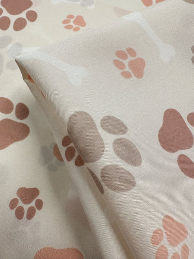 Printed Delsutered Satin - Pawsies - 155cm