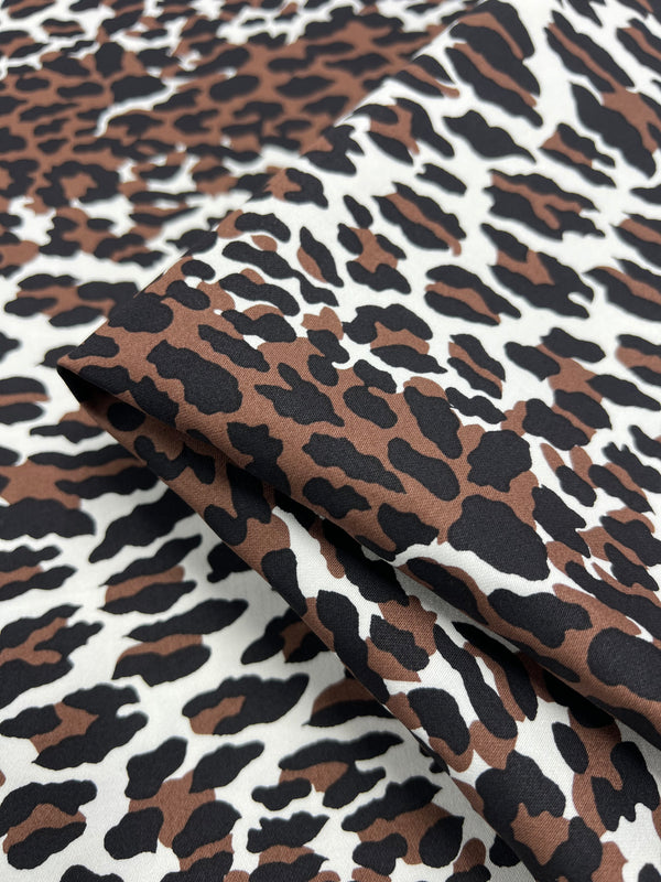 Cotton Sateen - Striped Leopard - 148cm