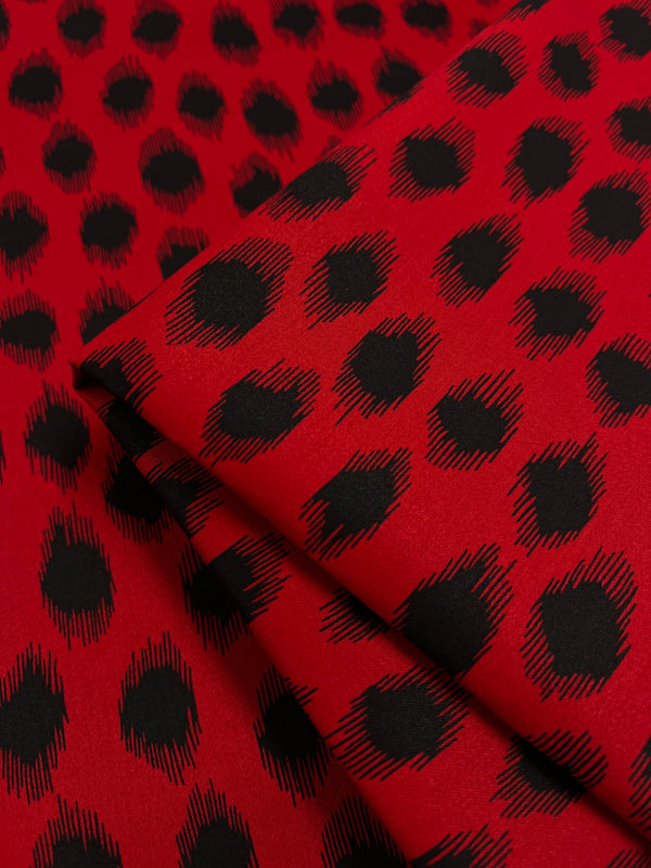 Cotton Sateen - Red Fuzz - 150cm