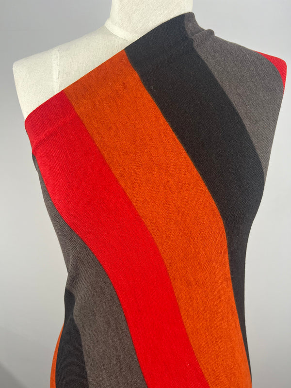 Textured Knit - Sunset Stripes - 170cm