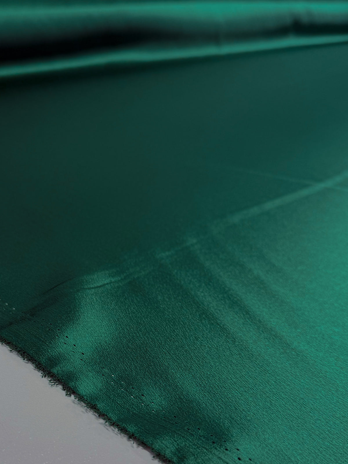 Antique Green satin back crepe fabric - view 2