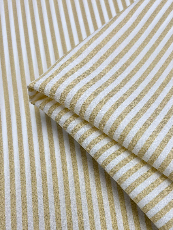 Striped Crepe - Raffia - 150cm