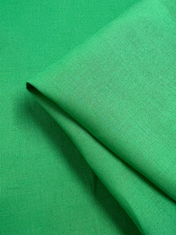 Pure Linen - Kelly Green - 140cm