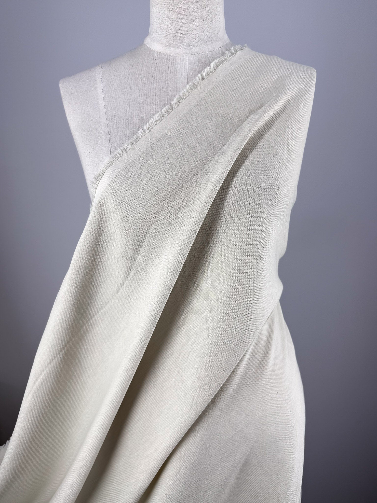 Linen Stretch Ribbon Twill - Sand - 127cm