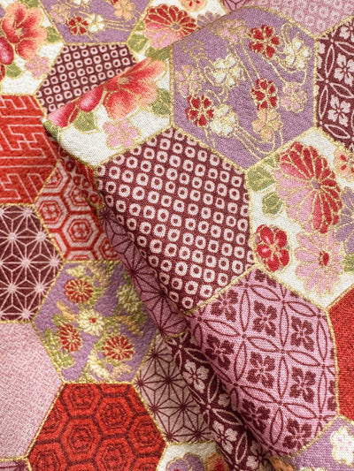 Japanese Printed Cotton - Kyoto Mosaic - 112cm