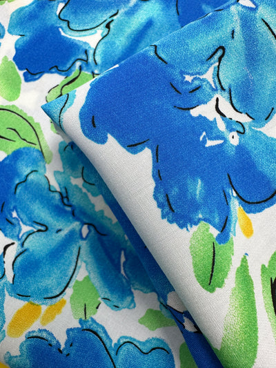 Designer Rayon - Azure Whispers - 145cm