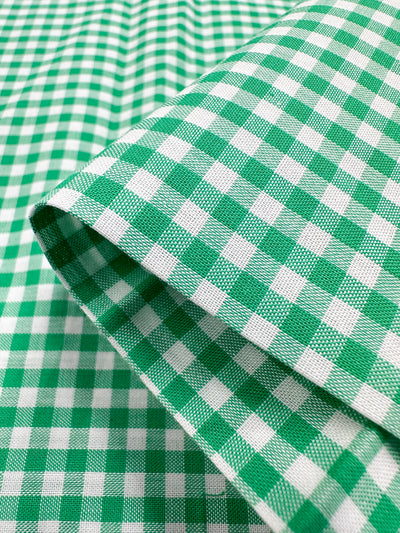 Cotton Gingham Mini - Green - 112cm