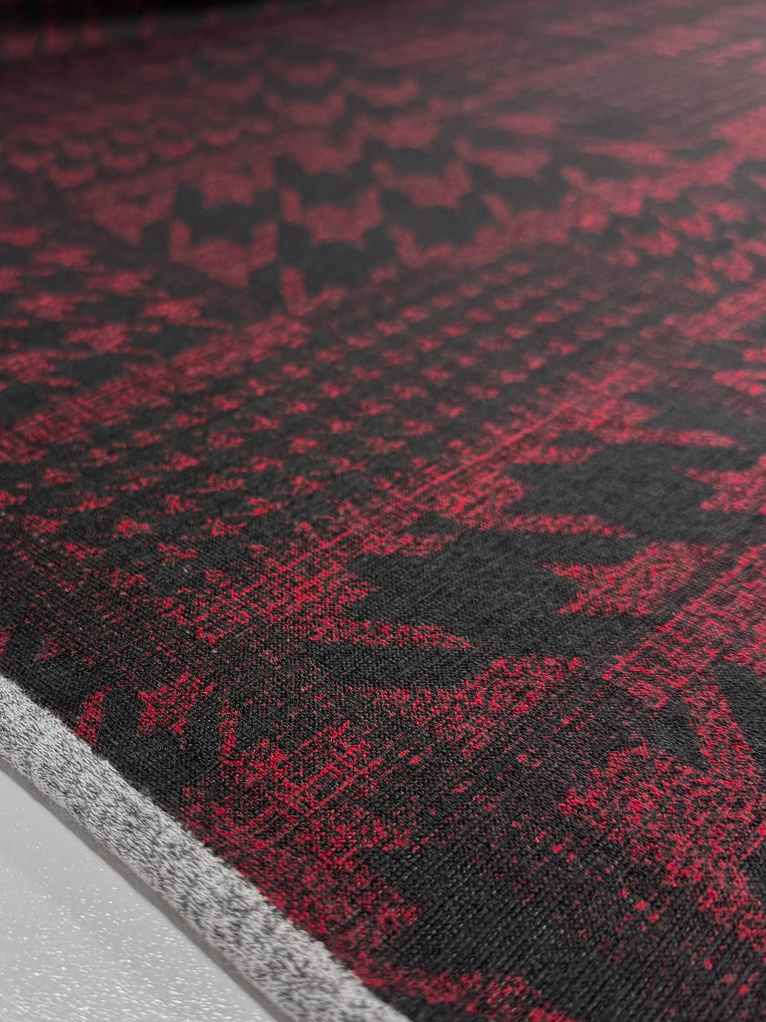 Textured Knit - Crimson - 145cm