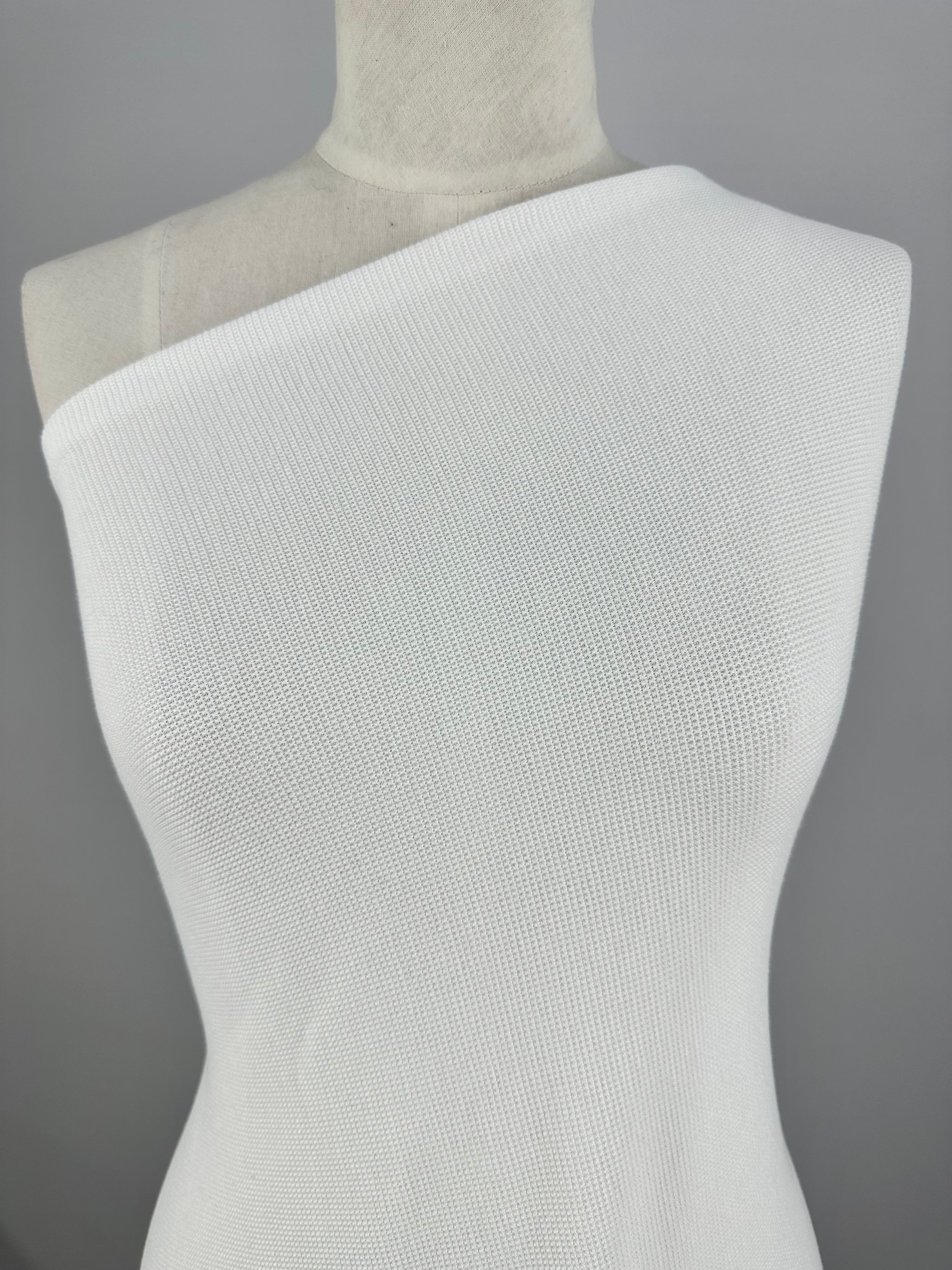 Waffle Knit - Ivory - 152cm
