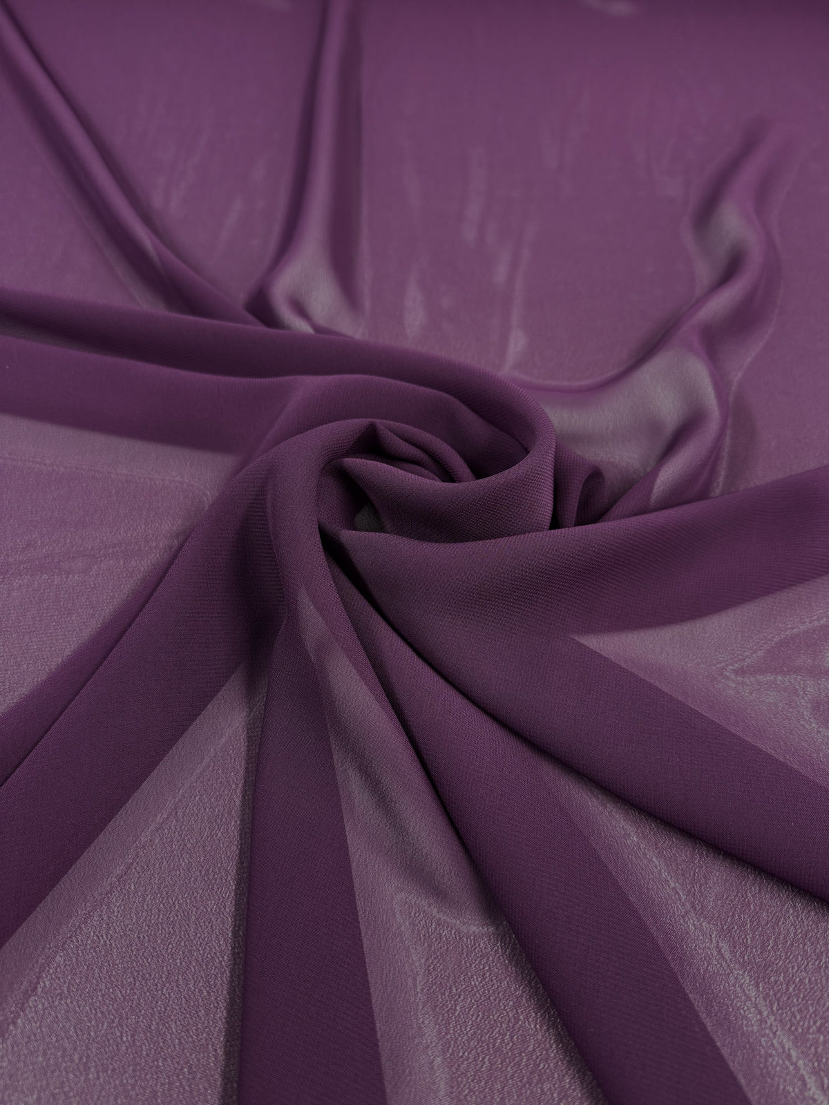 Plum Purple sheer Hi-Multi chiffon fabric