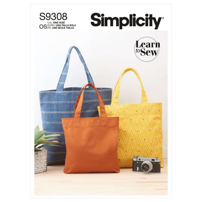 Pattern - Simplicity - S9308 - Tote Bags in Three Sizes